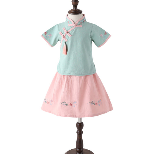 Girls' Chinese Hanfu Clothing Set