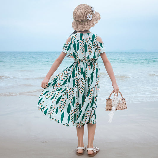 Girls' Korean Style Beach Dress
