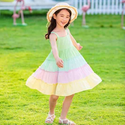 Girls' Rainbow Dress