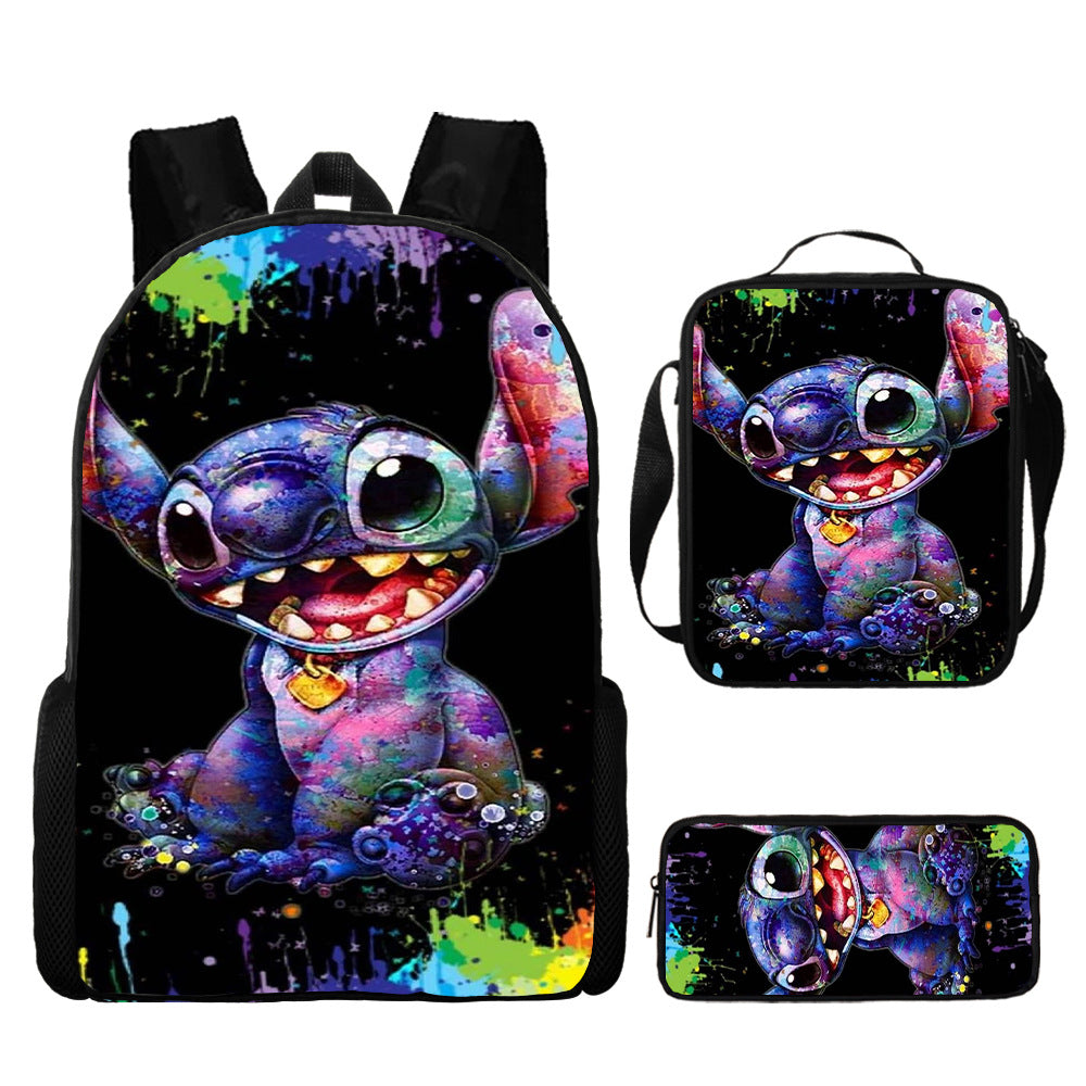 Stitch Children's Three-piece Backpack Set