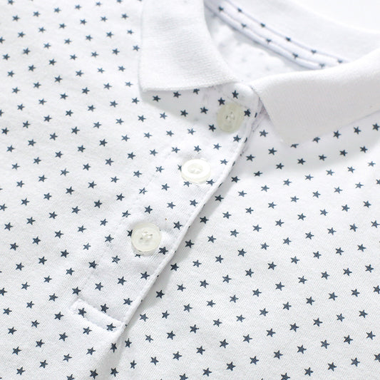 Girls' Cotton Short Sleeve Polo Shirt