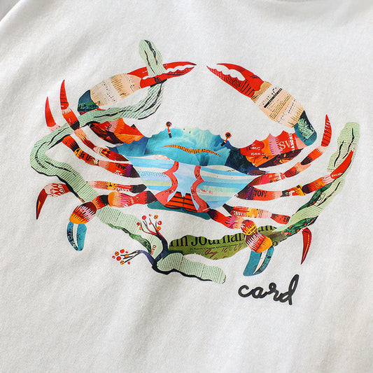 Girls' Short Sleeve T-shirt Leggings Two-piece Set