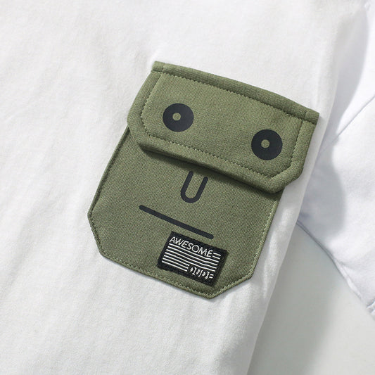 Boys' Fashionable Cotton Two-Piece Set