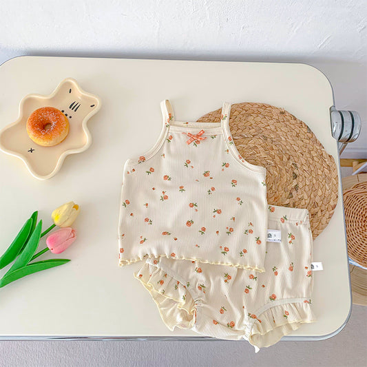 Baby Girl Floral Onesie/Two-Piece Set