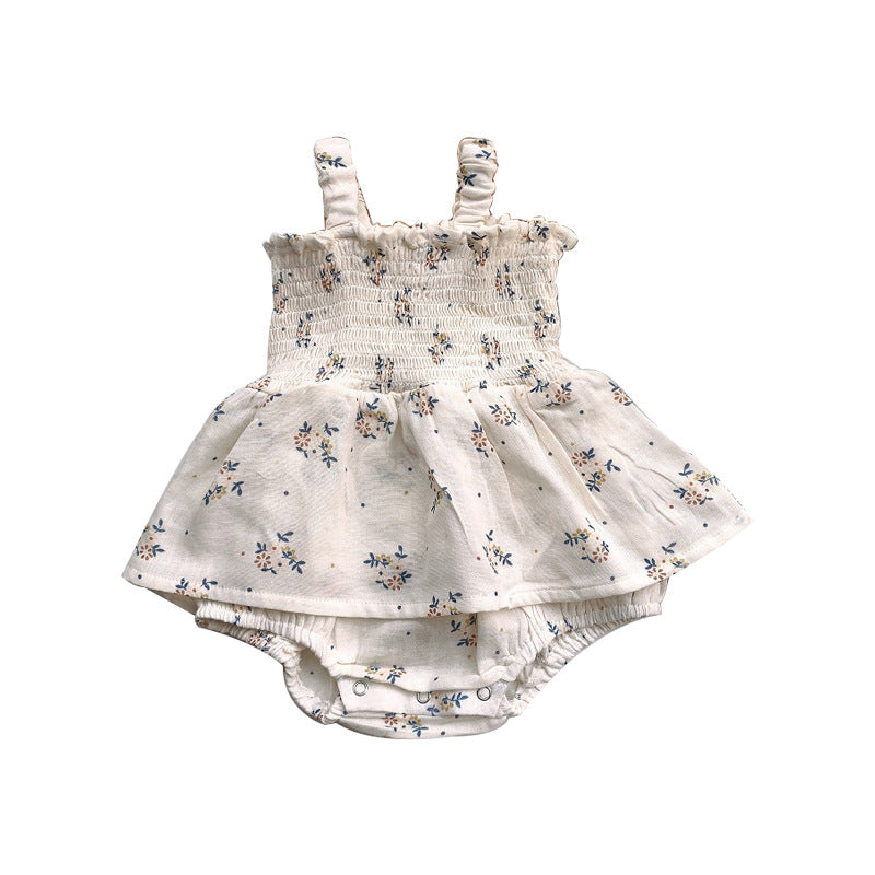 Baby Girl Floral Onesie Dress