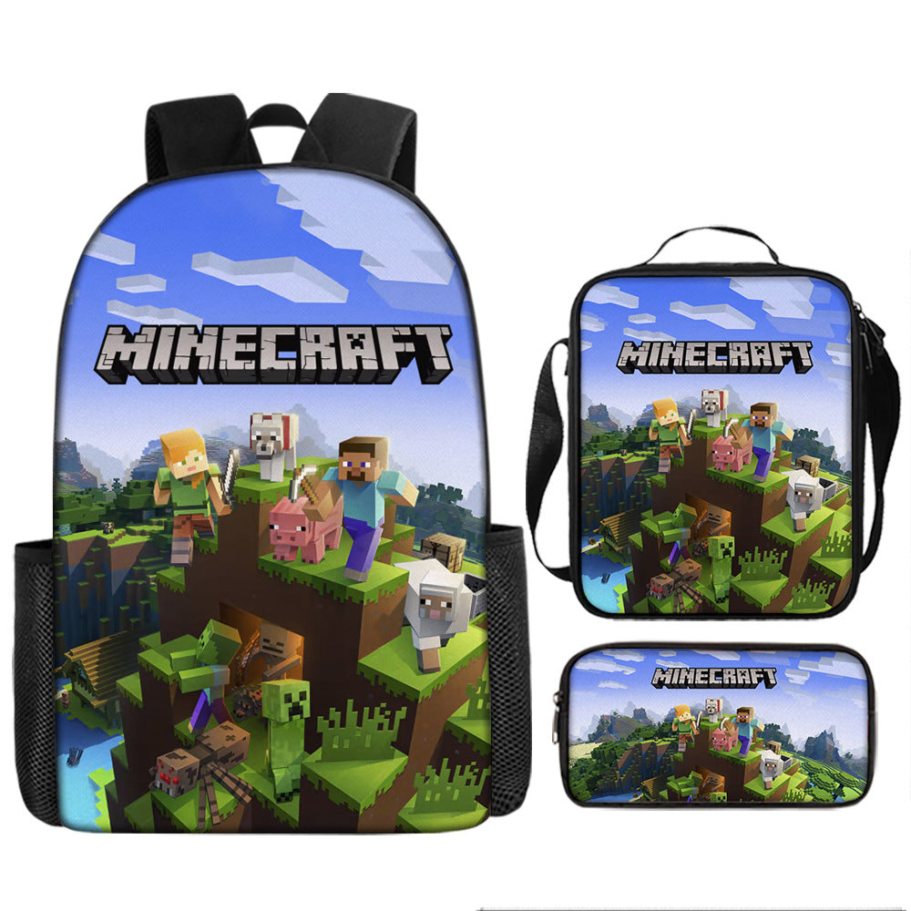 MINECRAFT Children's Backpack Three-Piece Set
