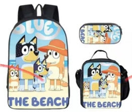 Bluey Children's Backpack Three-Piece Set