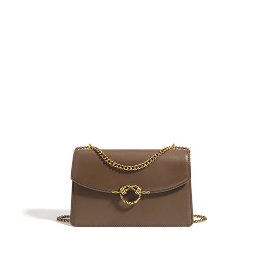 Classic Genuine Leather Square Crossbody Bag