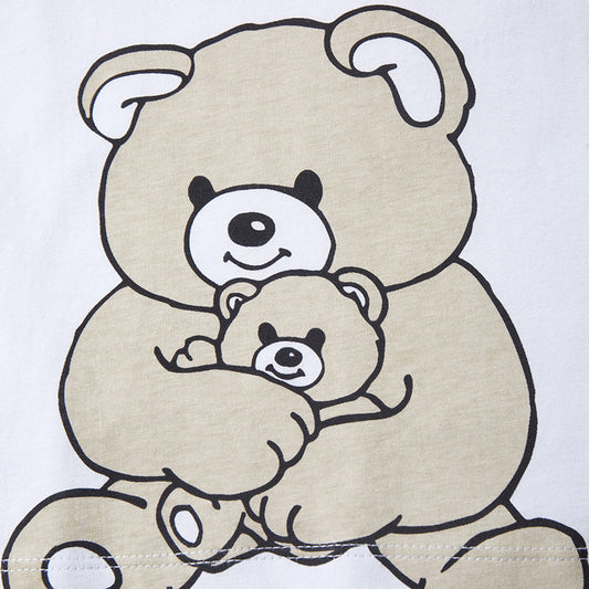 Cartoon Print Kids' Unisex Cotton T-shirt