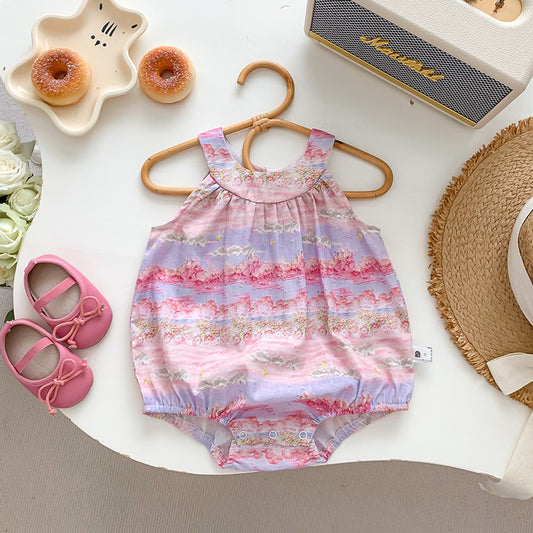 Baby Girl Art Print Onesie