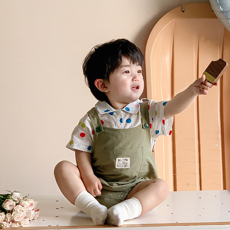 Baby Boy Polka Dot Two-Piece Set Baby Boy Clothes Singapore