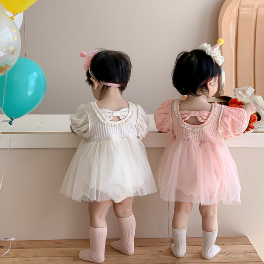 Baby Girl Tulle Onesie Dress