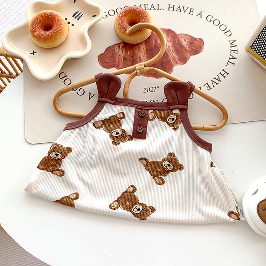 Baby Boys/Girls' Cartoon Bear Onesie