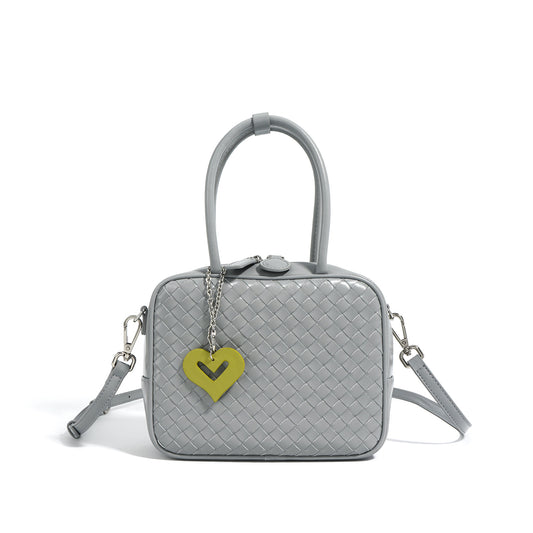 Genuine Leather Bowling Commuter Crossbody Bag