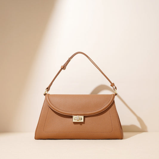 Exquisite Genuine Leather Armpit Crossbody Bag