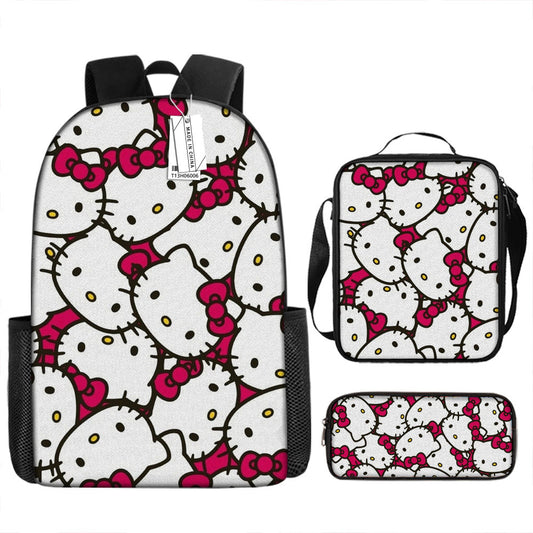 Hello Kitty Children's Backpack Three-Piece Set