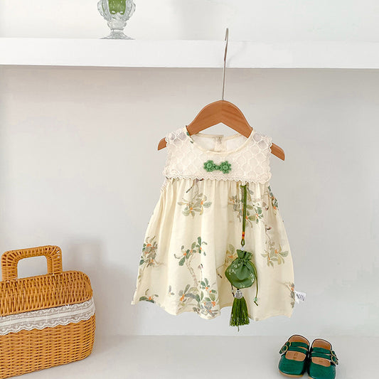 Baby Girl Hanfu Style Onesie/Romper/Dress