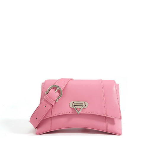 Hourglass Genuine Leather Armpit Crossbody Bag