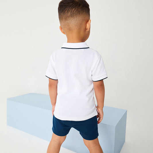Boys' Cartoon T-shirt Shorts Two-Piece Set