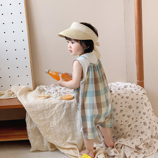 Baby Girl Plaid Two-Piece Set