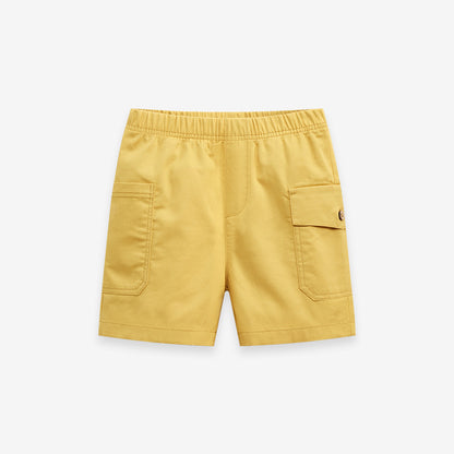 Solid Color Boys' Cargo Shorts