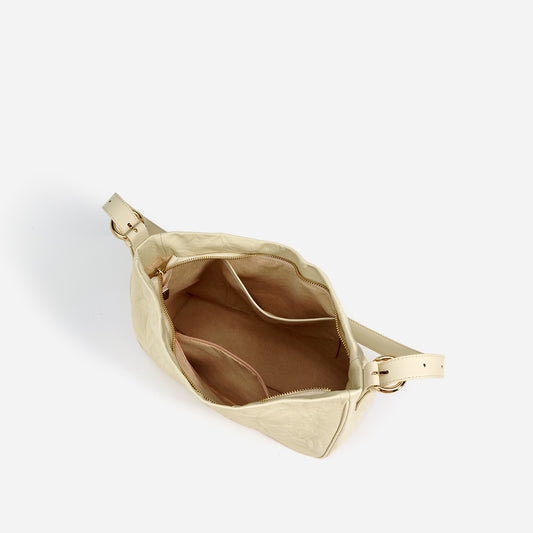 Genuine leather folding bag, simple, fashionable, casual, large capacity commuting bag, hand-held shoulder crossbody bag for women