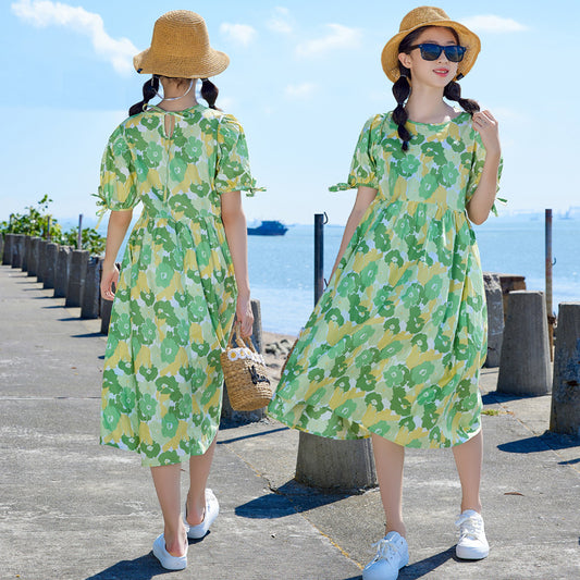 Girls' Floral Princess Dress