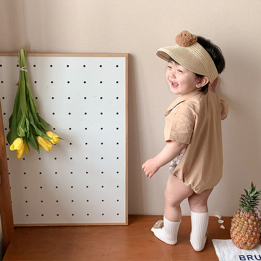 Baby Boy Cartoon Bear Onesie