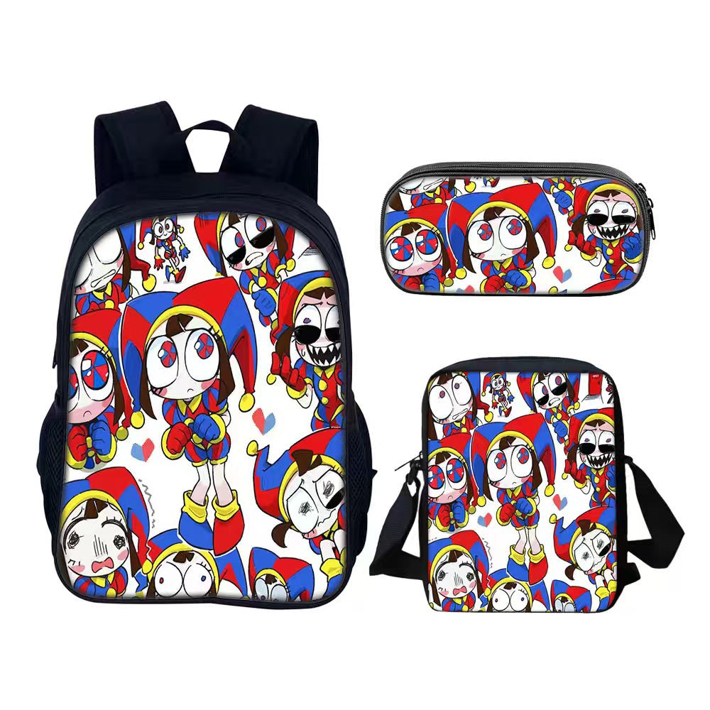 THE AMAZING DIGITAL CIRCUS Children's Backpack Three-Piece Set