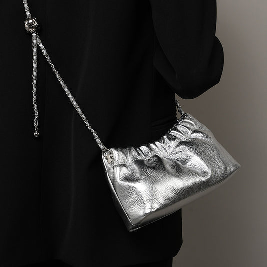 Luxe Pleated Cloud Underarm Bag
