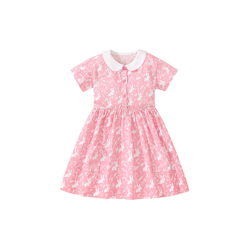 Doll Collar Girls' Princess Dress