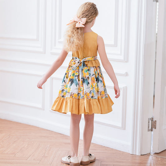 Girls' Floral Princess Dress