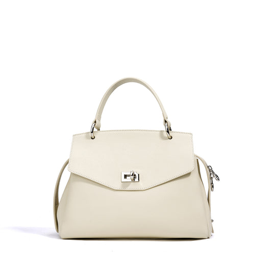 Versatile Genuine Leather Crossbody Commuter Bag