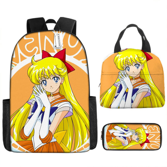 Sailor Moon Children's Backpack Three-Piece Set