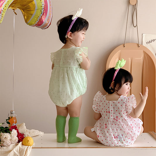 Baby Girl Polka Dot Onesie