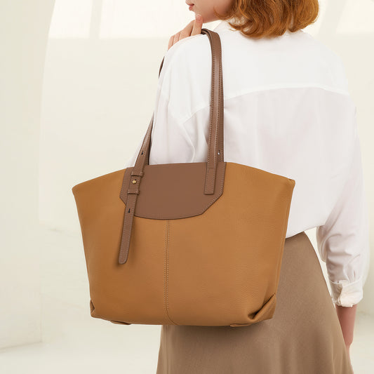 Niche Design Genuine Leather Armpit Commuter Bag