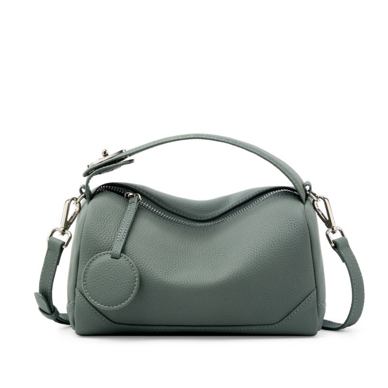 TOGO Genuine Leather Boston Crossbody Bag