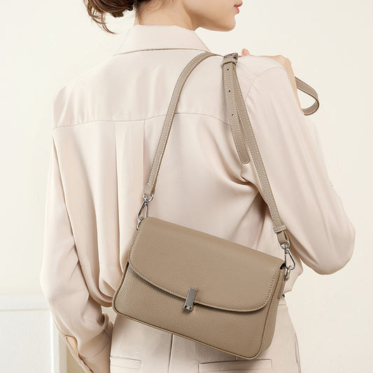 Large Capacity Genuine Leather Shoulder Bag