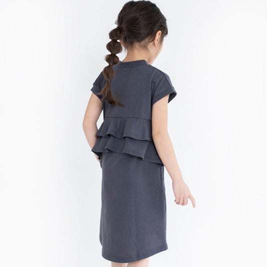 Girls' Japanese Style Ruffled T-shirt Dress