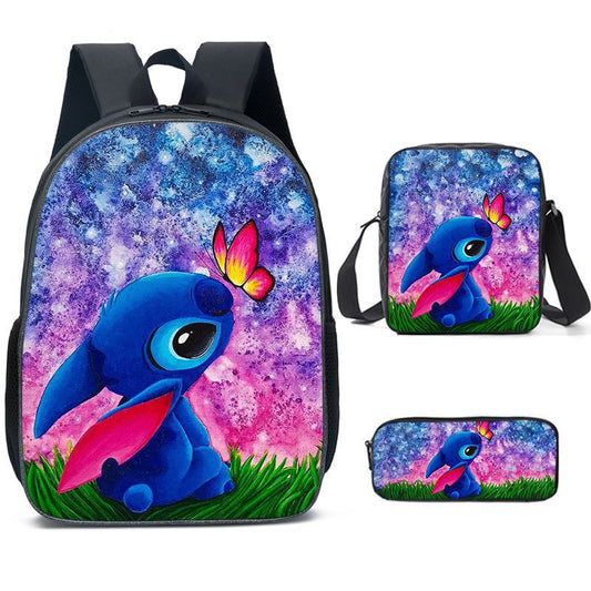 Stitch Children's Three-piece Backpack Set