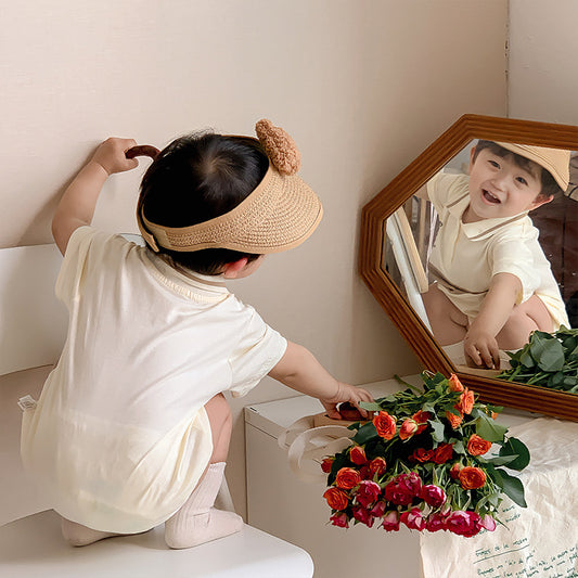 Baby Boy Cartoon Bear Onesie