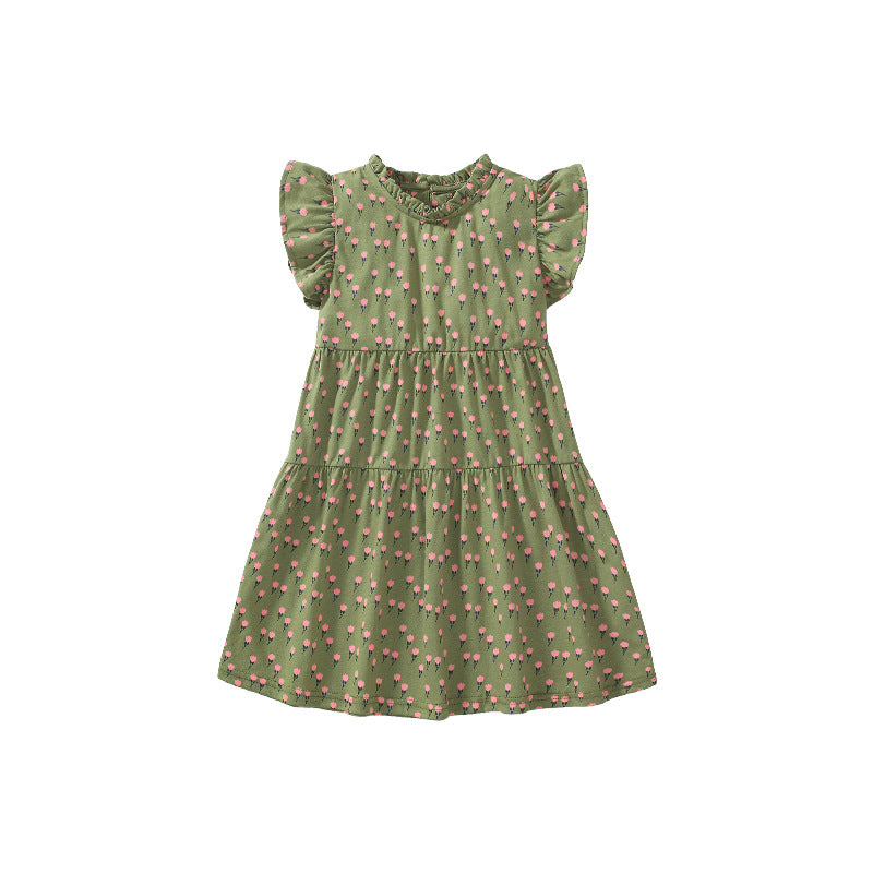 Casual Short Sleeves Girls' Princess Dress