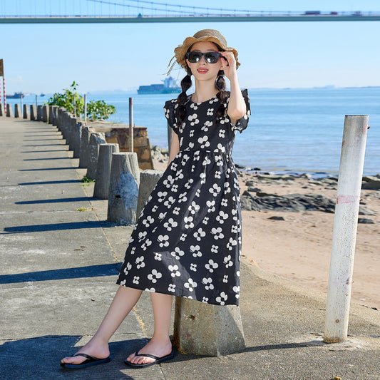 Girls' Floral Princess Dress