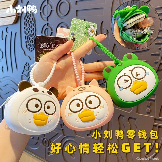 Xiaoliuya coin purse keychain, cute female frog, panda, headphone, keybag, backpack, pendant