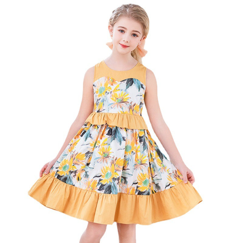 Girls' Floral Princess Dress