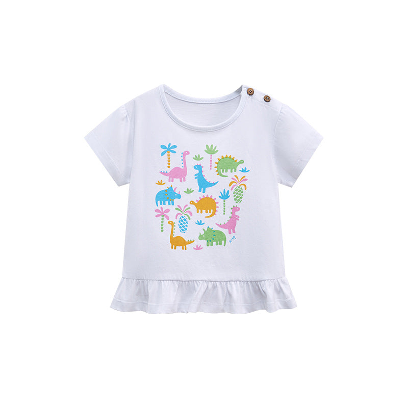 女童纯棉短袖T恤