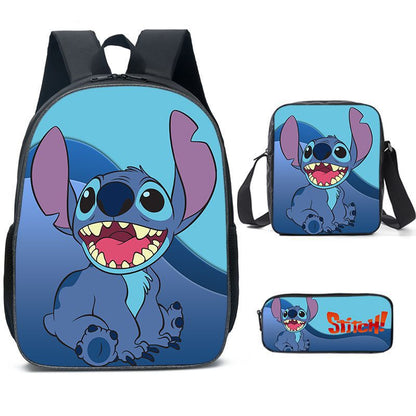 Stitch Children's Three-piece Backpack Set