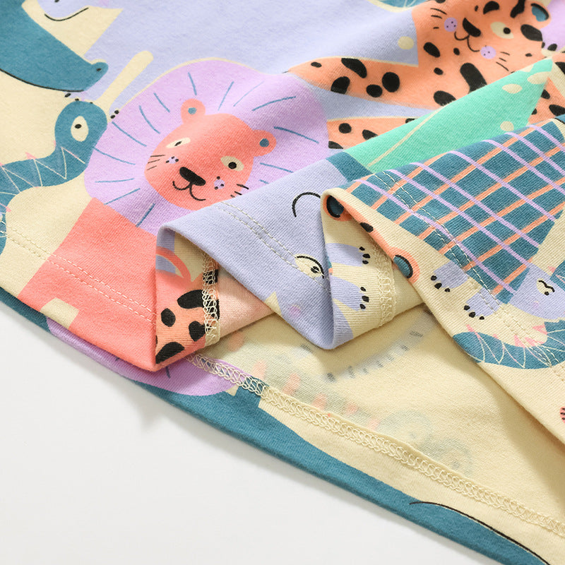 Casual Short Sleeves Girls' Princess Dress