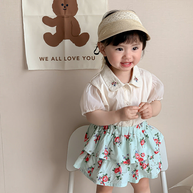 Baby Girl Floral Two-Piece Set