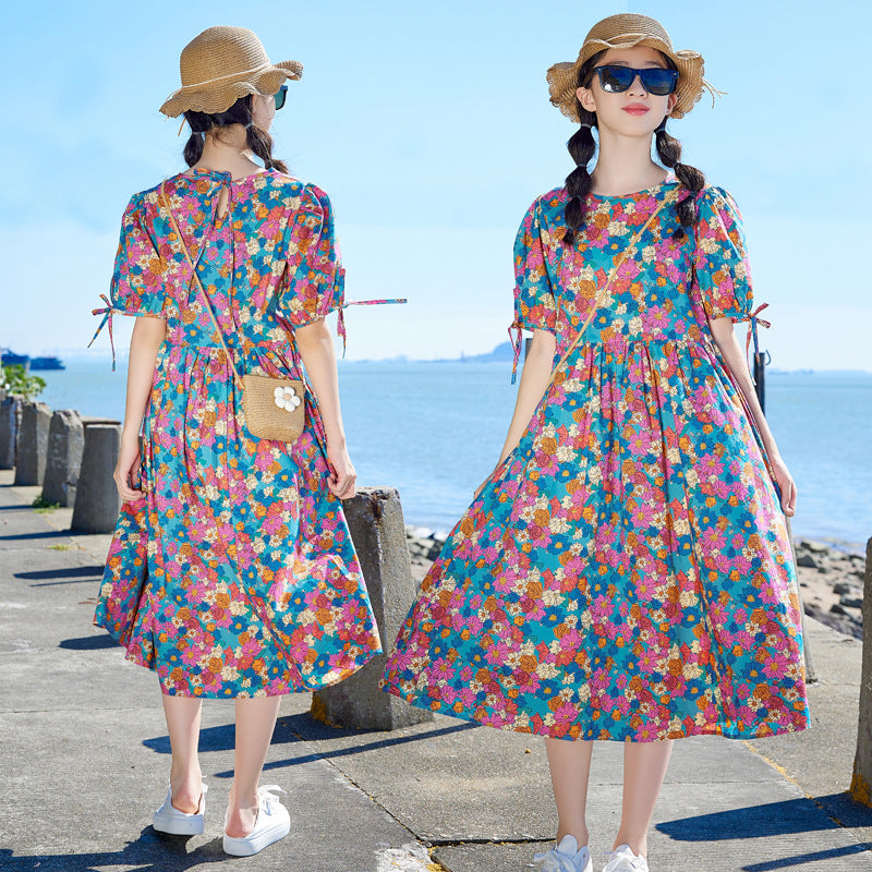 Girls' Floral Princess Dress